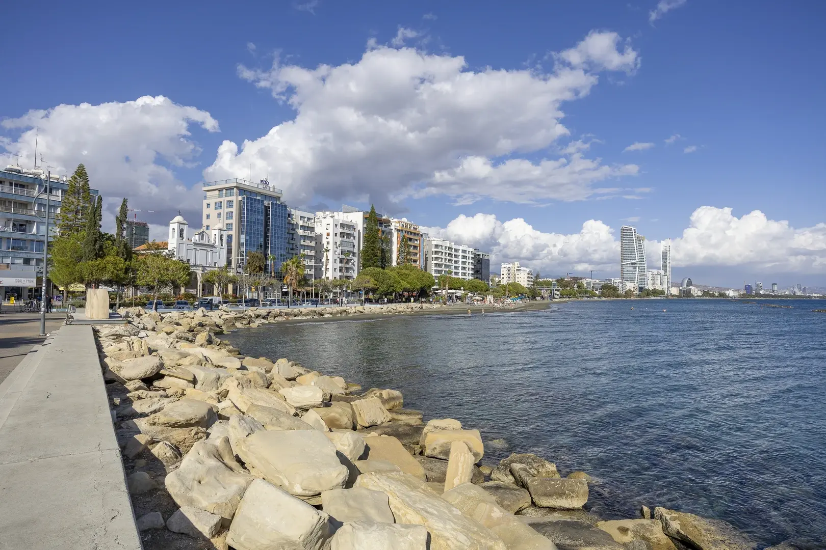 Limassol coastline and marina