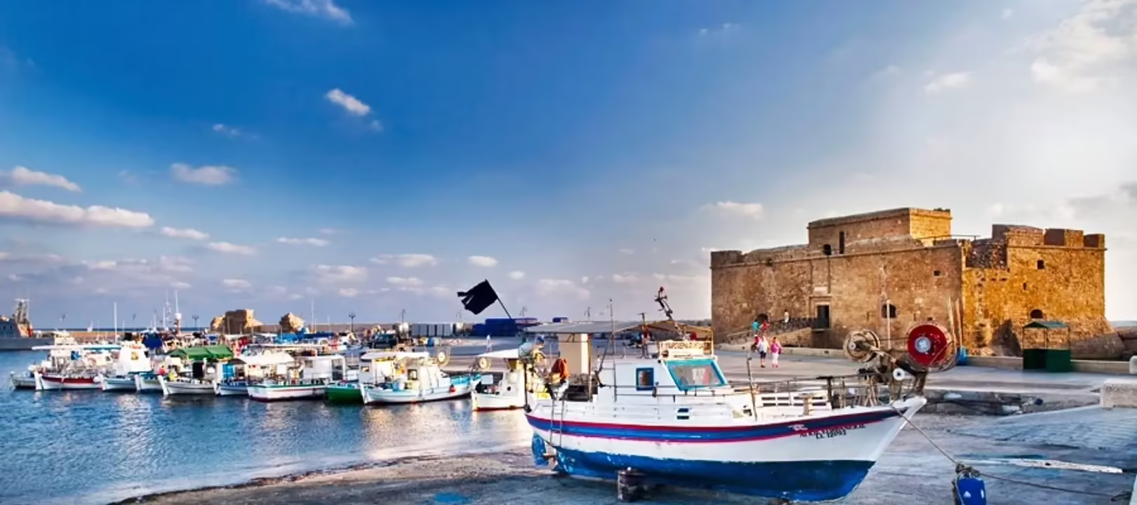 Paphos, UNESCO World Heritage coastal city with ancient ruins