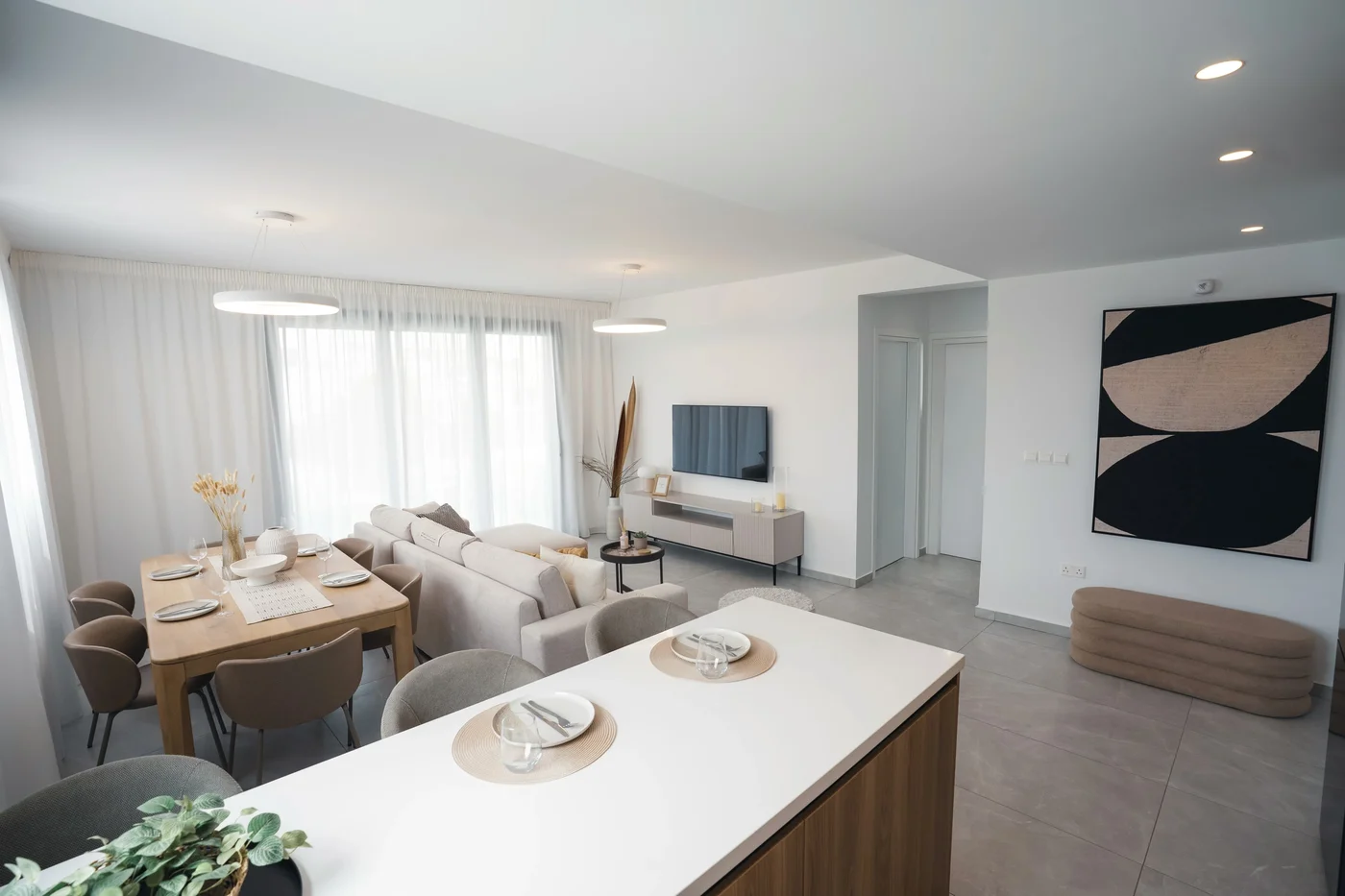 Mira Paphos - Апартман са 2 спаваће собе и приватном терасом - kitchen in Paphos, Cyprus