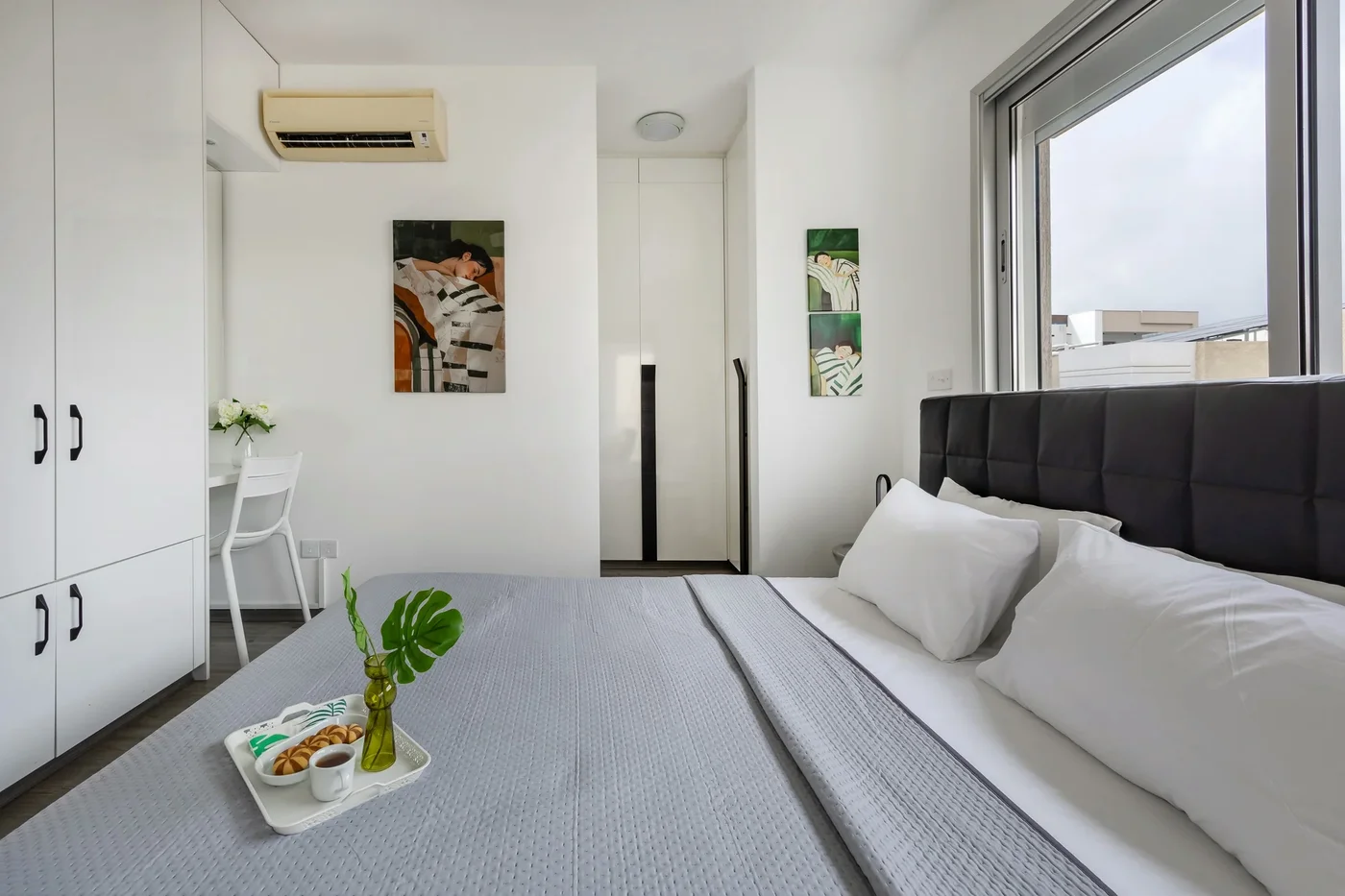 Vasileos Konstantinou - moderní městský byt 2+1 s balkonem - living area in Limassol, Cyprus