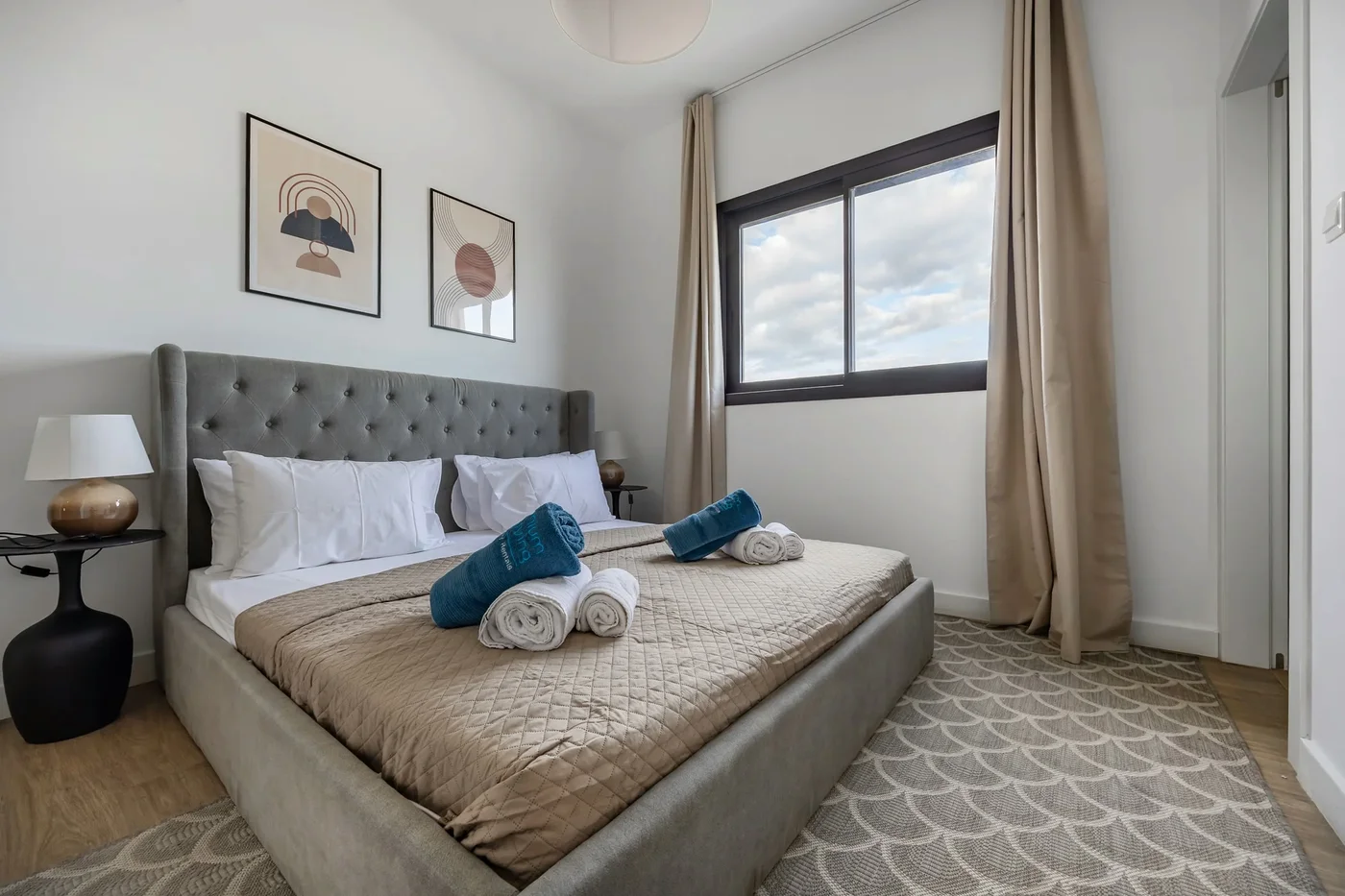 102 Piliou - City Views and Shared Rooftop Pool Access - living area in Limassol, Cyprus