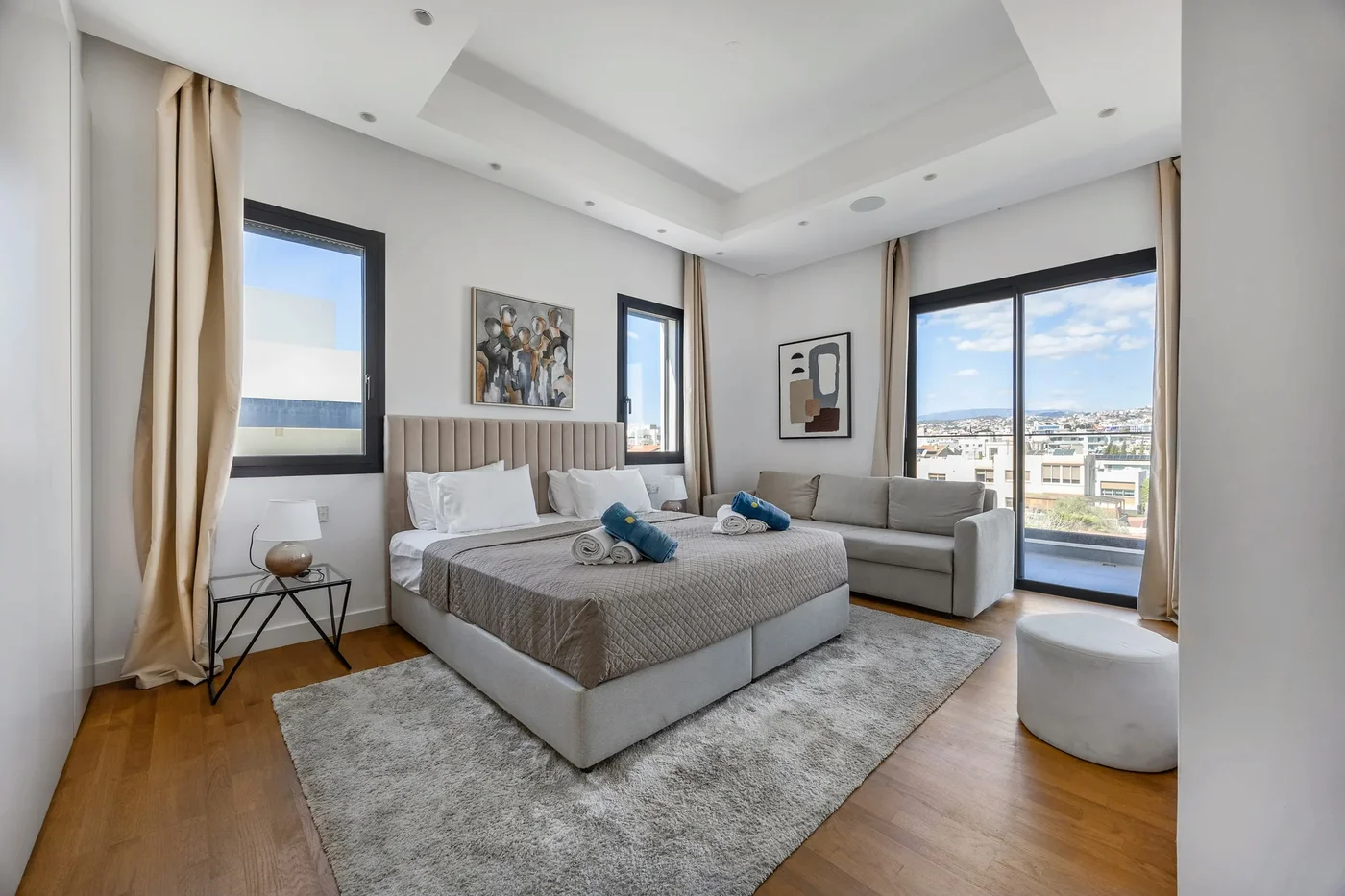 301 Sfiggos - Velká terasa a společný bazén na střeše - kitchen in Limassol, Cyprus