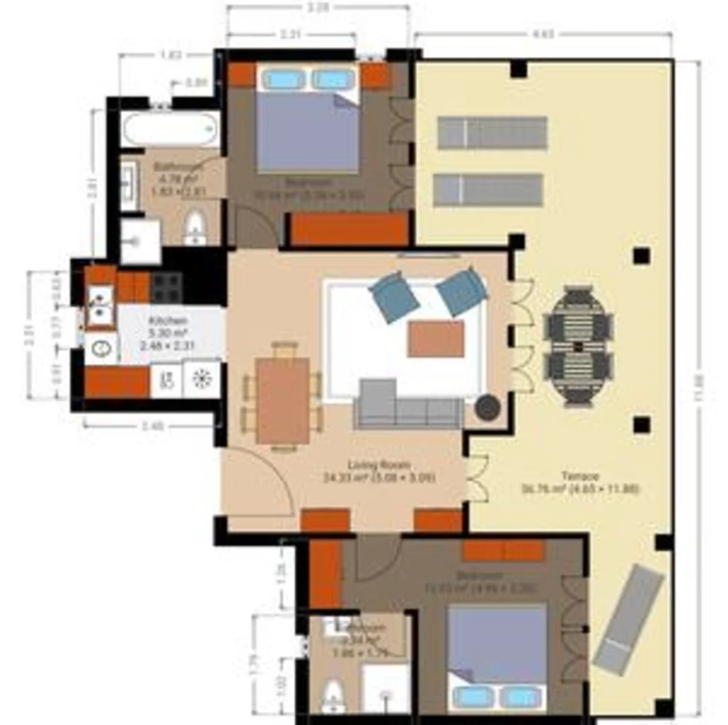 DA02 Adjacent to Aphrodite Hills – Pool View - bathroom in Limassol, Cyprus