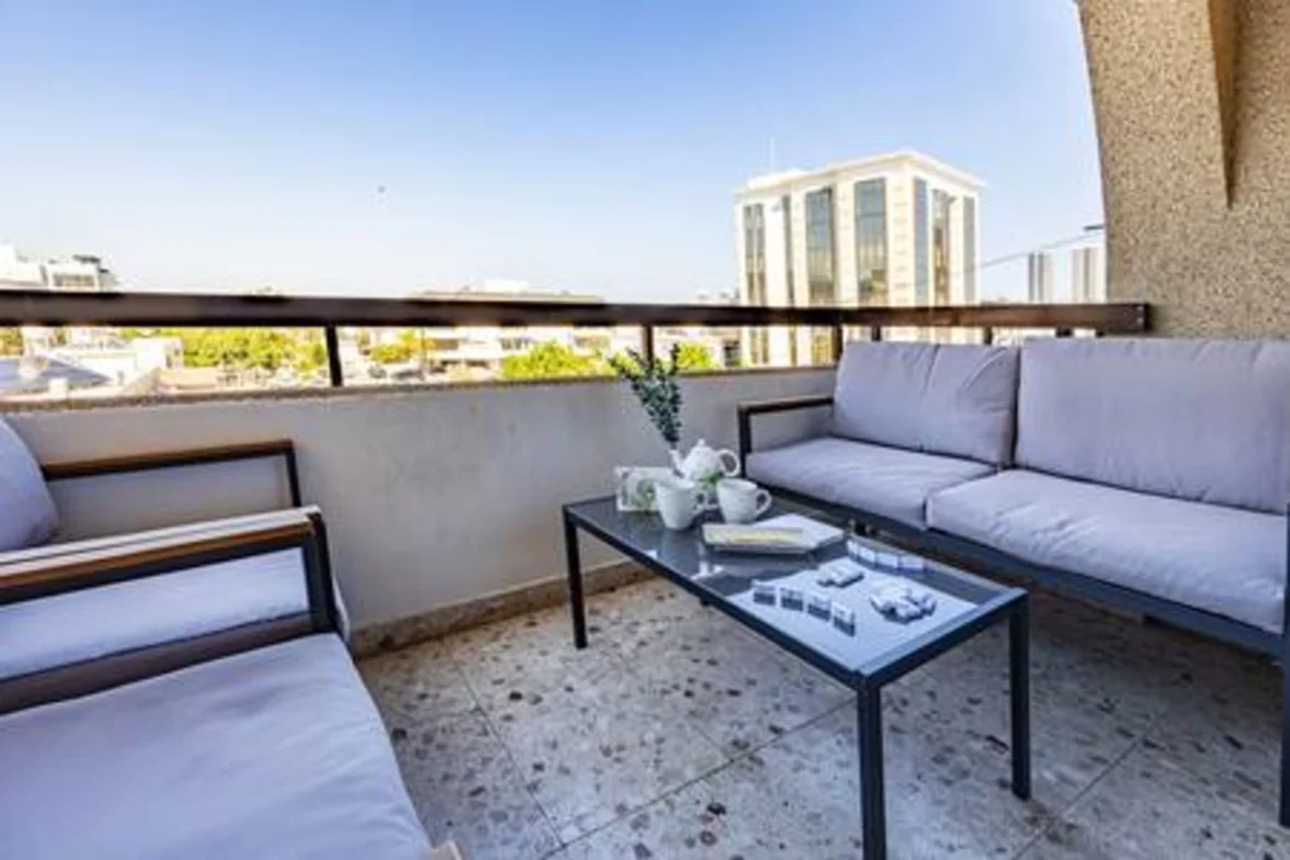 Trygoni Court - Elegant Downtown 3-bdr Apartment - living area in Limassol, Cyprus
